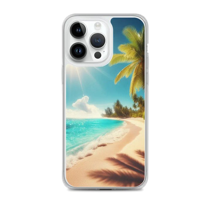 Tropical Breeze MagSafe® iPhone® Clear Case | AI Design product image (2)
