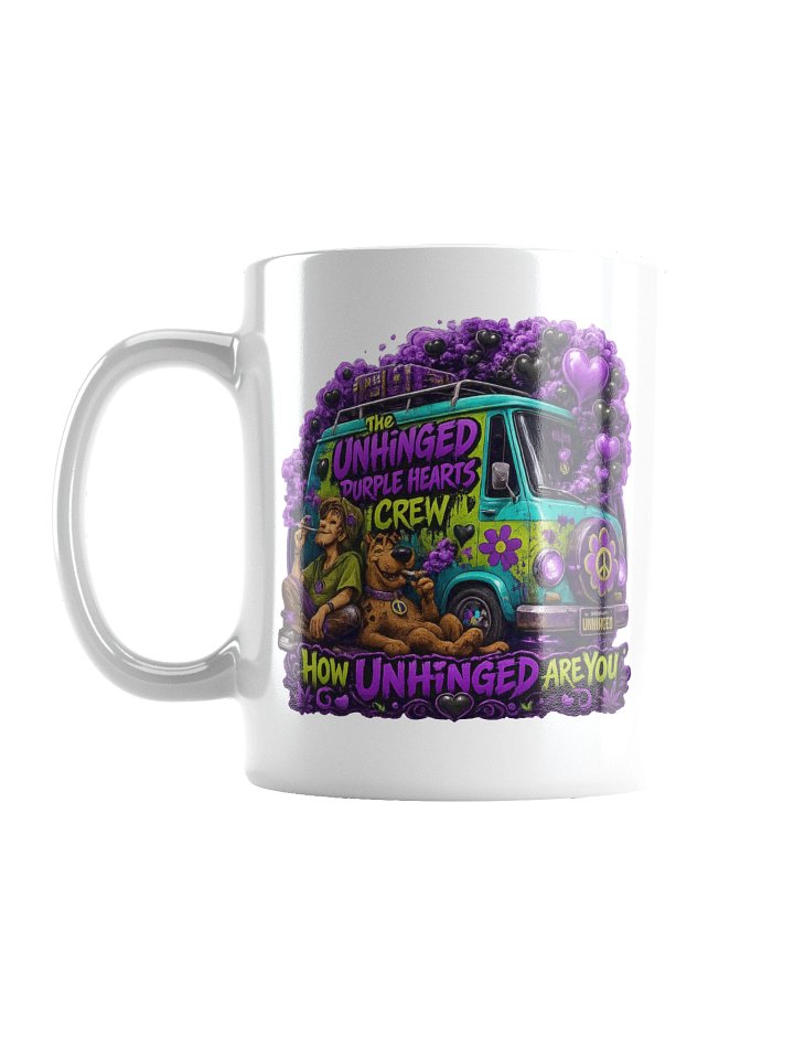 The Unhinged Purple Hearts Crew Mug product image (1)
