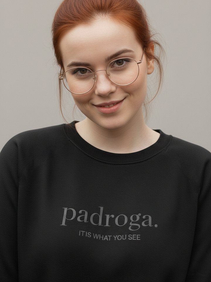 padroga. essentials black embroidered logo product image (2)