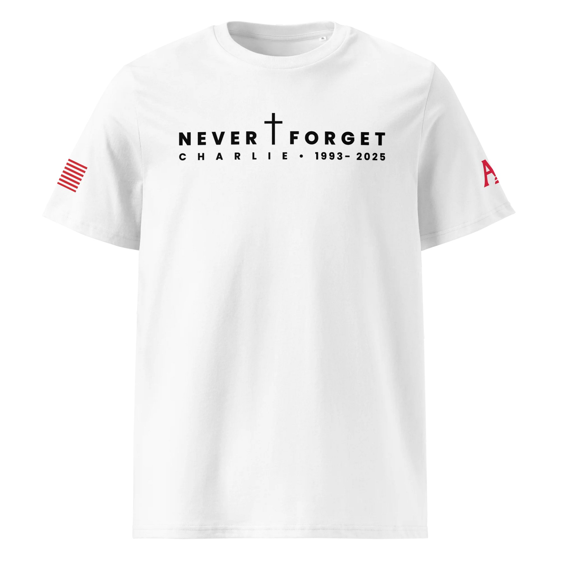 Never Forget – Charlie Kirk Memorial T-Shirt product image (1)