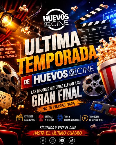 Una Ultima Ultima Vez...
Estamos contentos de anunciar la ultima temporada de Huevos al Cine, y como toda gran e increíble hi...