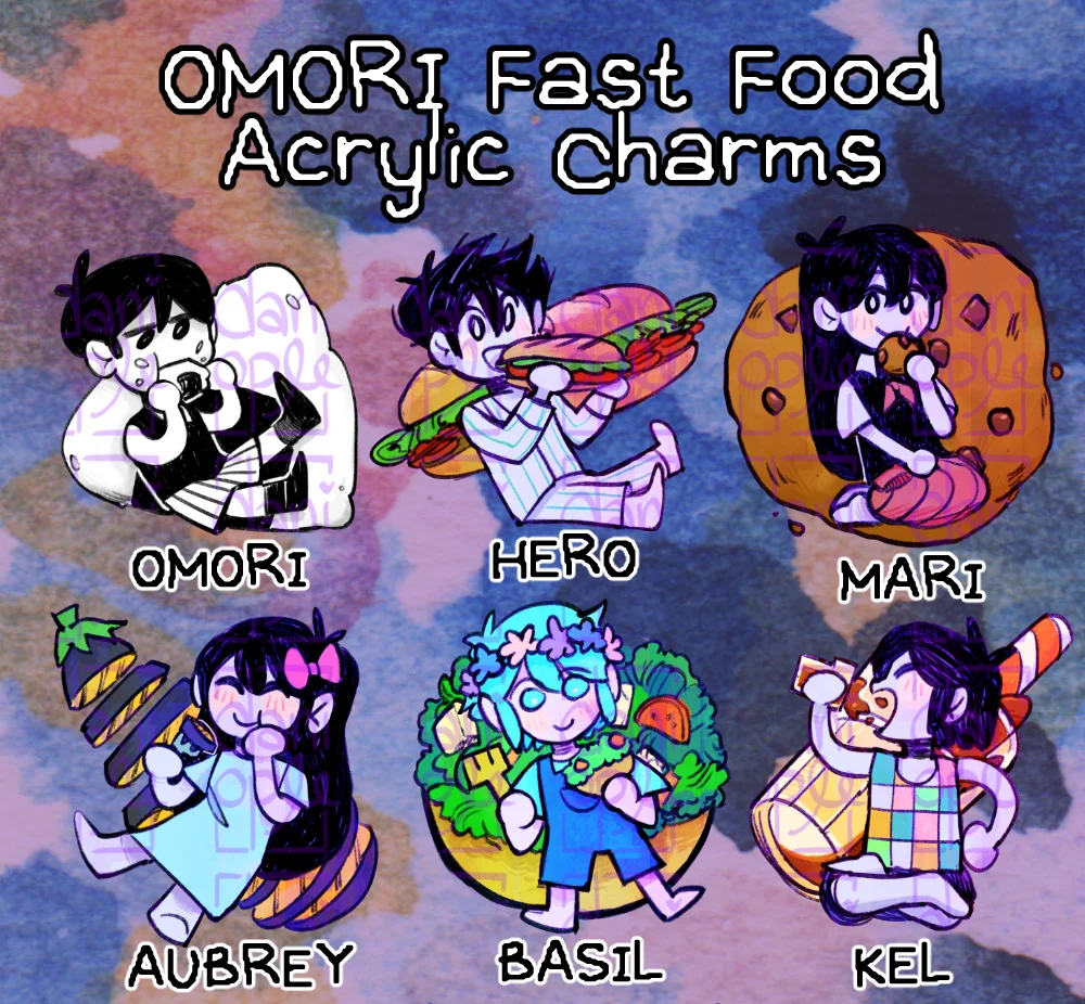 OMORI - Fast Food Acrylic Charms product image (1)