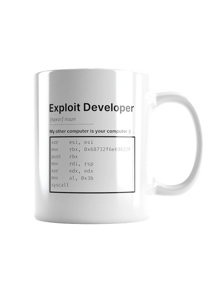 Exploit Developer Coffee Mug product image (1)