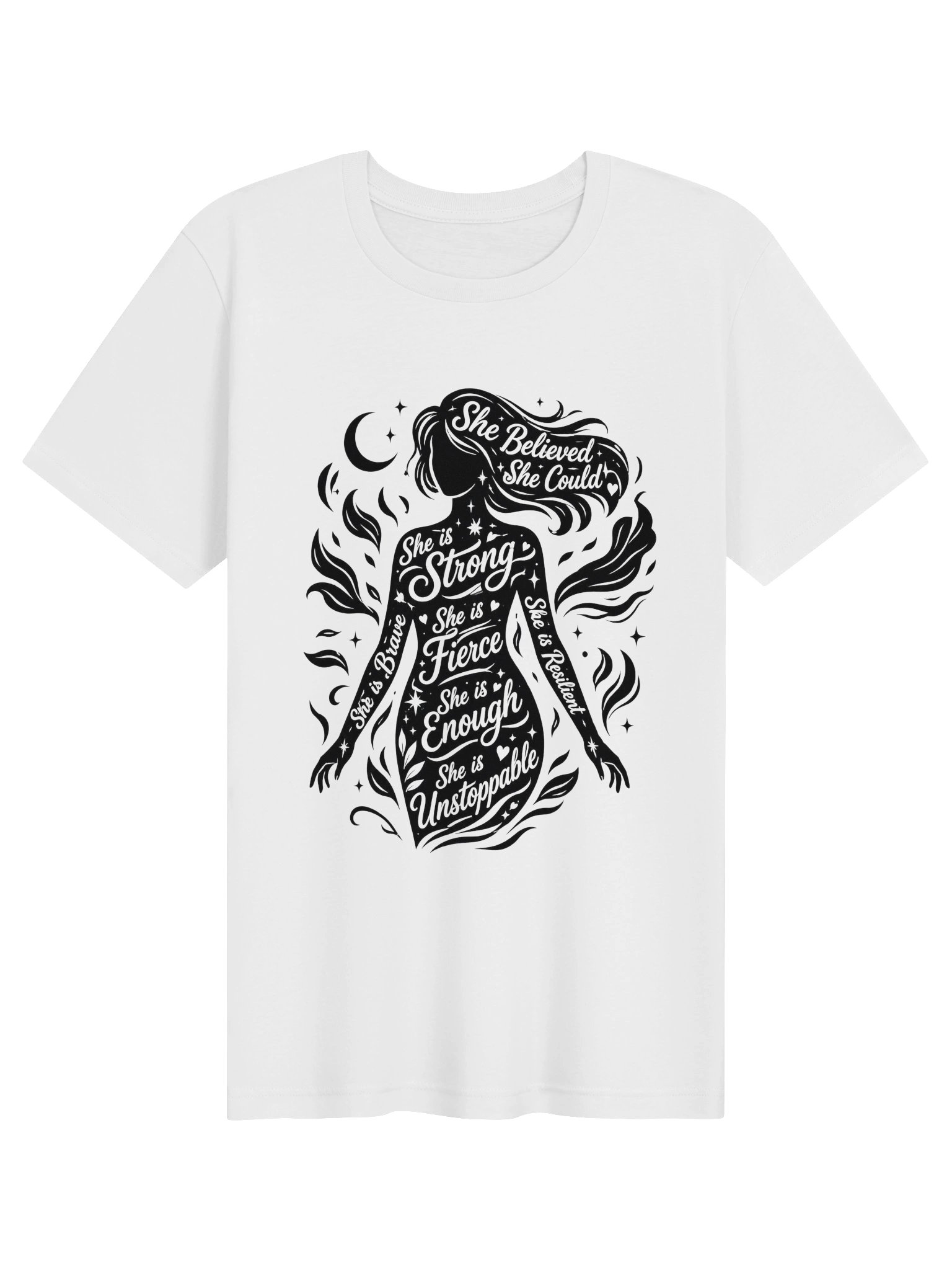 She Is Strong Inspirational Line Art Tee product image (144)