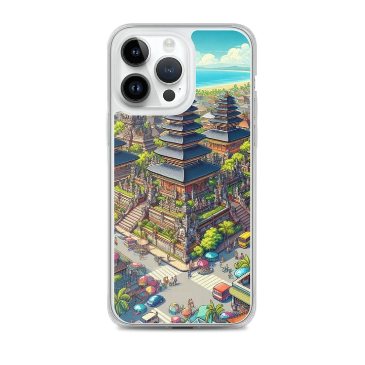 Serene Pagoda iPhone® Clear Case | AI Design product image (2)