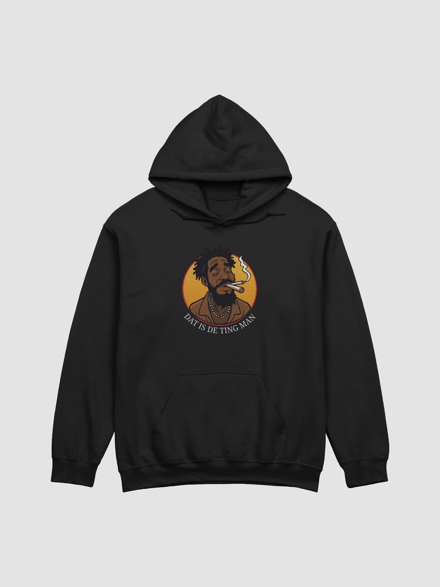 Dat is de Ting Man Smoking Weed Funny Hoodie product image (1)