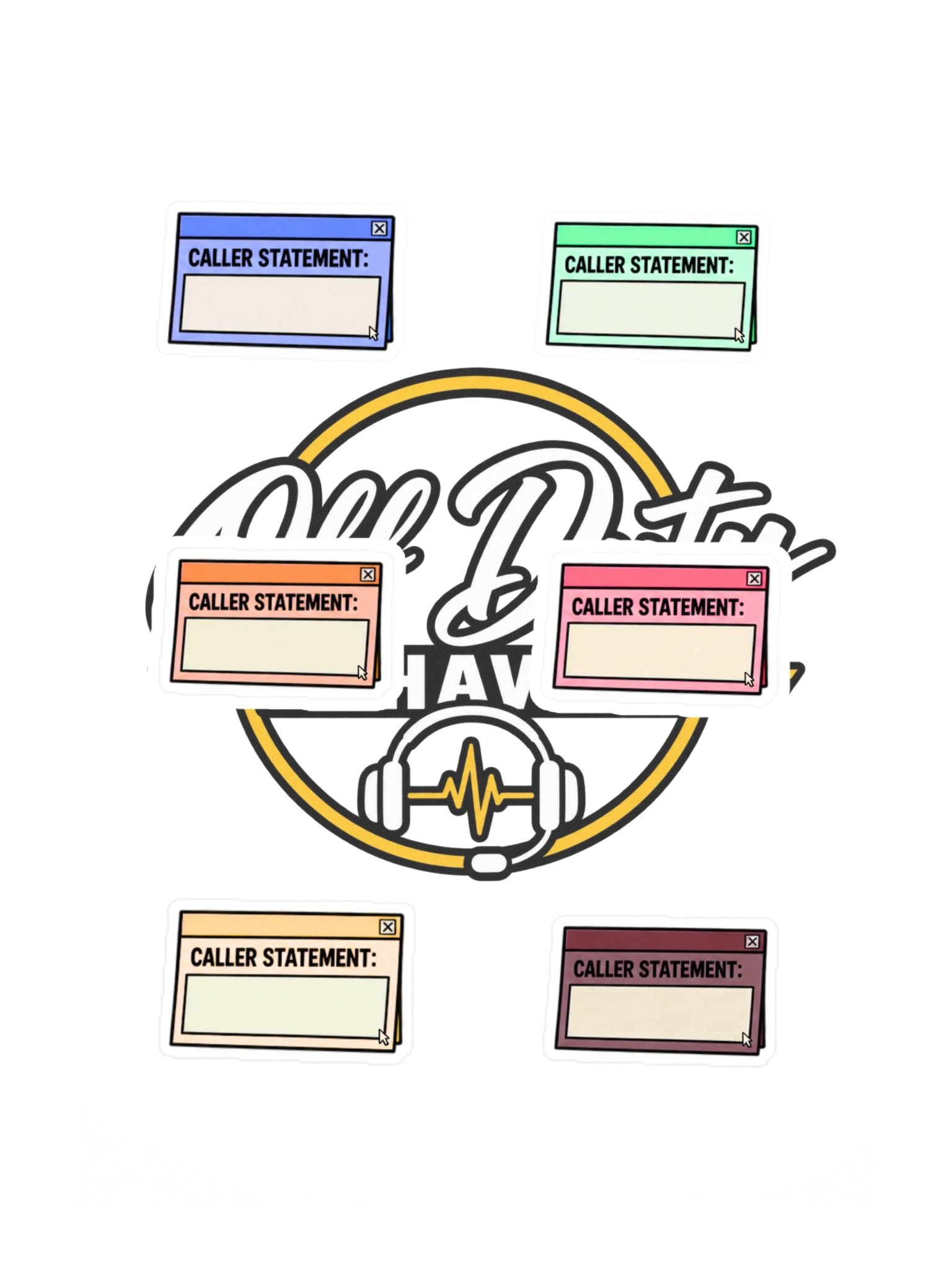CTO Gold- Caller Statement Sticker Sheet product image (3)