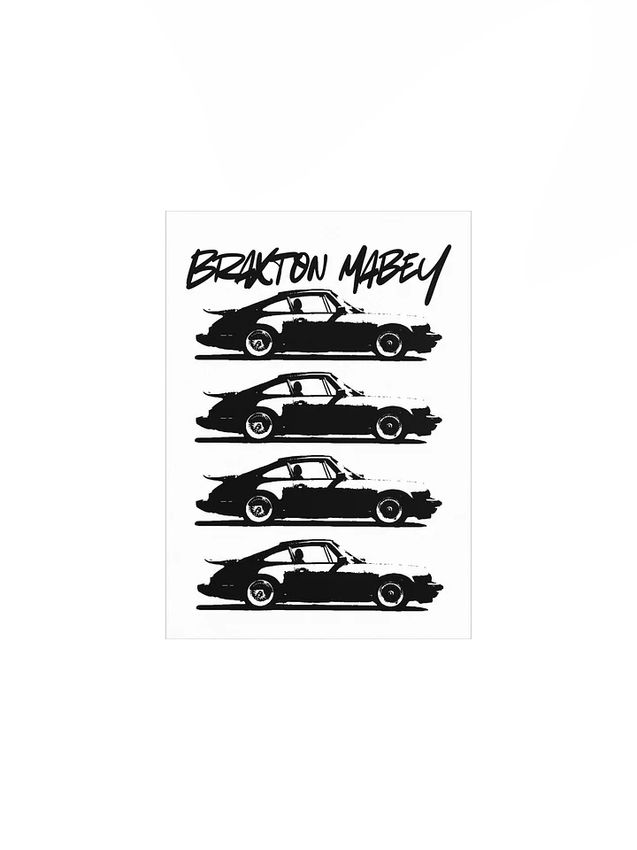Sleek Silhouette Car Poster product image (1)