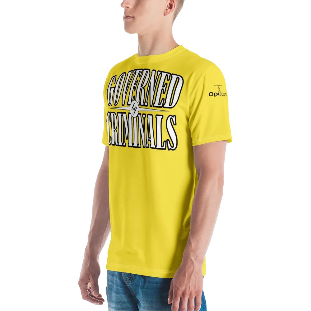 Governed By Criminals - UK - Yellow - Crew Neck T-Shirt product image (4)