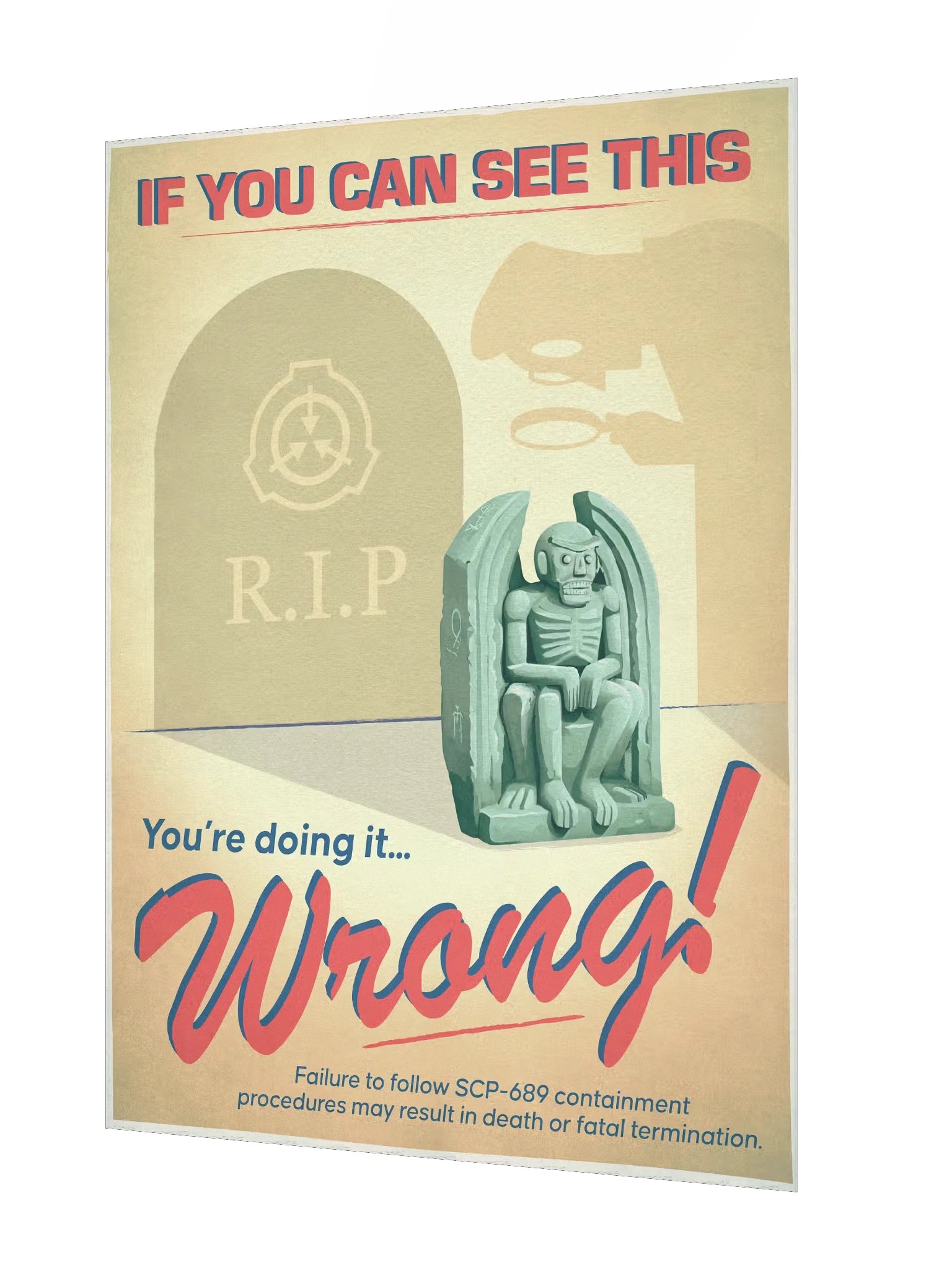 SCP-689 Control Room Warning Poster product image (2)
