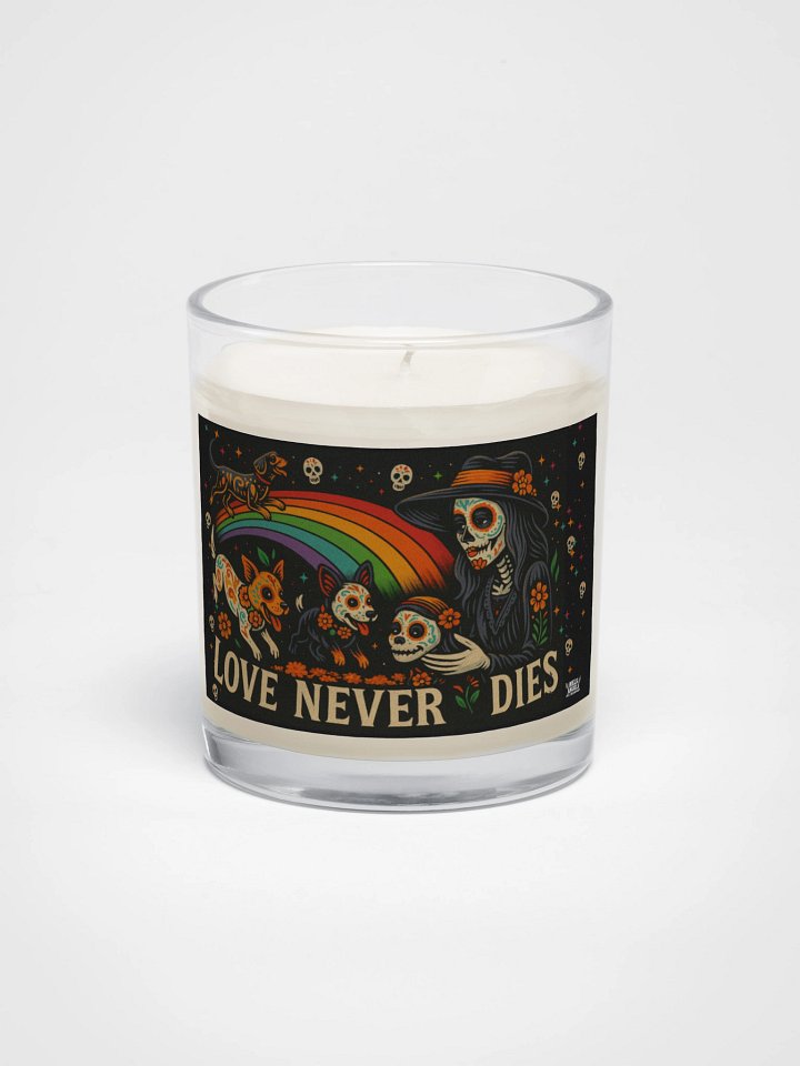 Day of the Dead Rainbow Bridge Candle – Love Never Dies Memorial Soy Wax Candle product image (1)