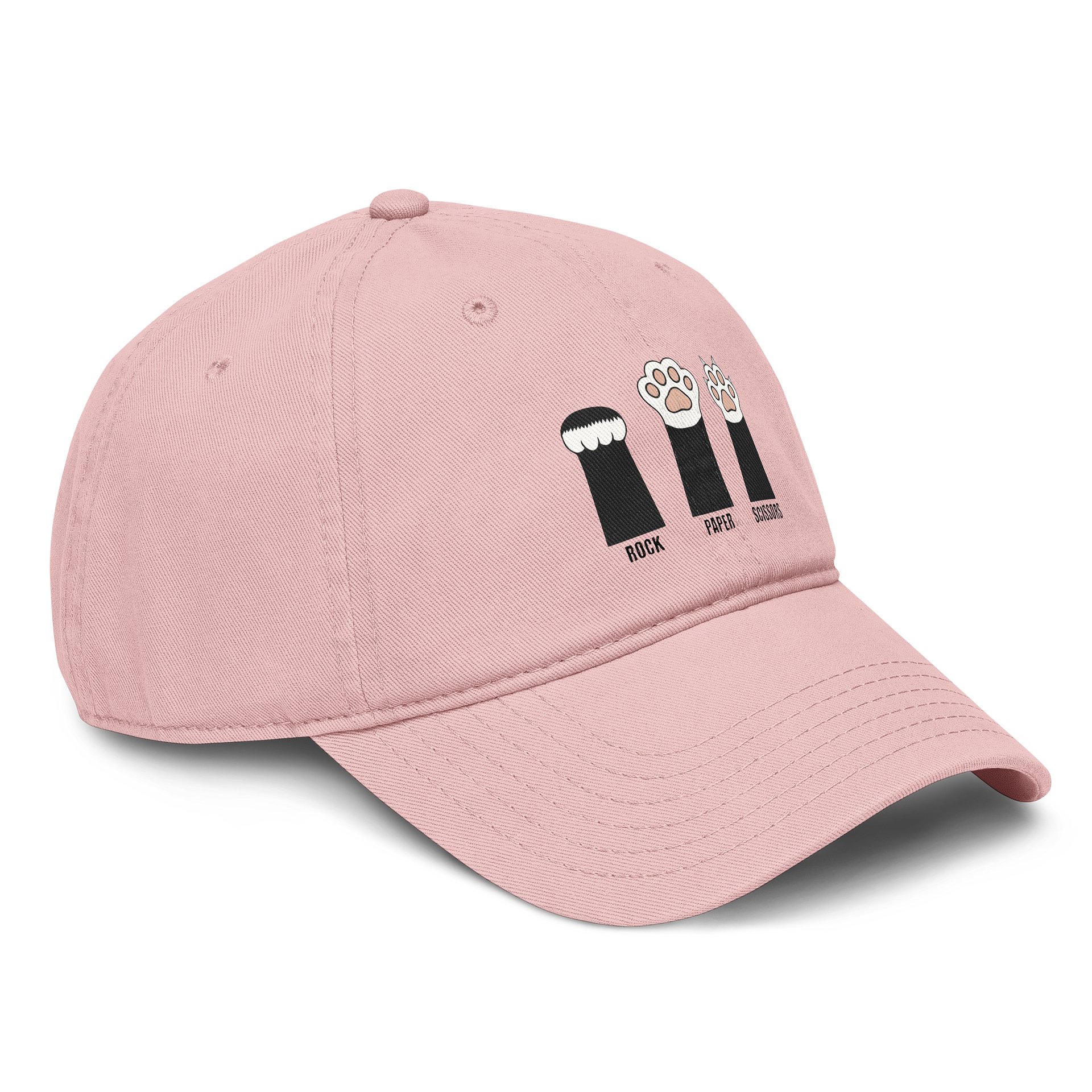 Rock Paper Scissors Cat Paw Meme Graphic Hat product image (9)