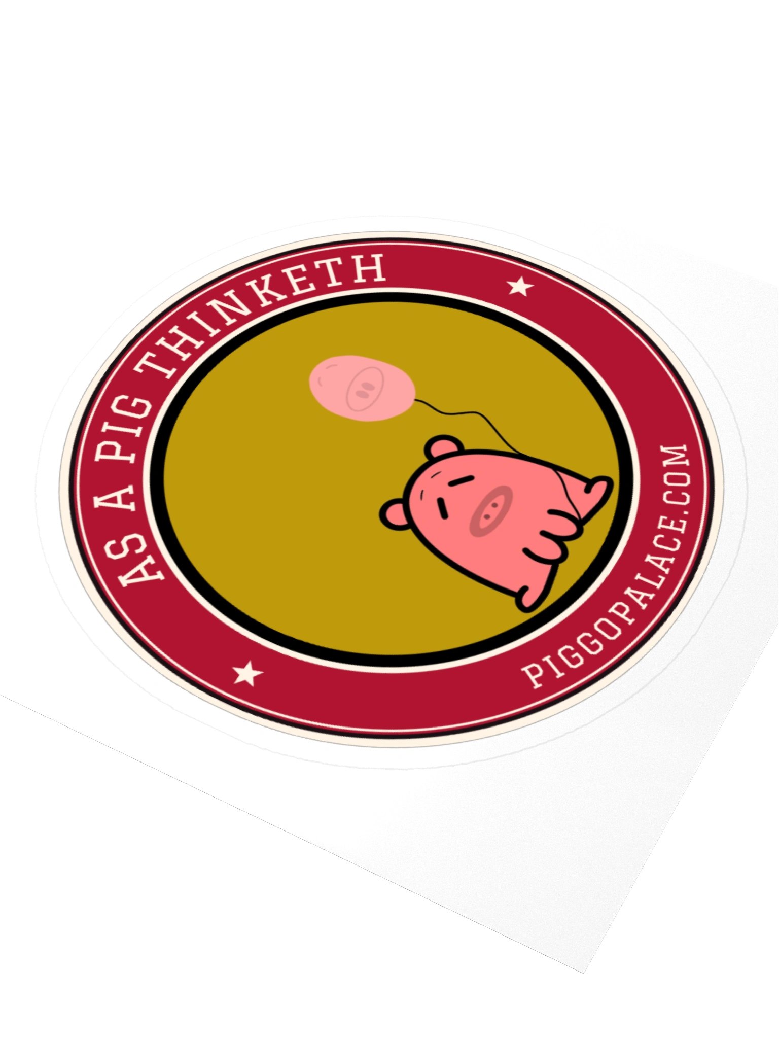 Balloono Pig Sticker | As a Pig Thinketh product image (7)