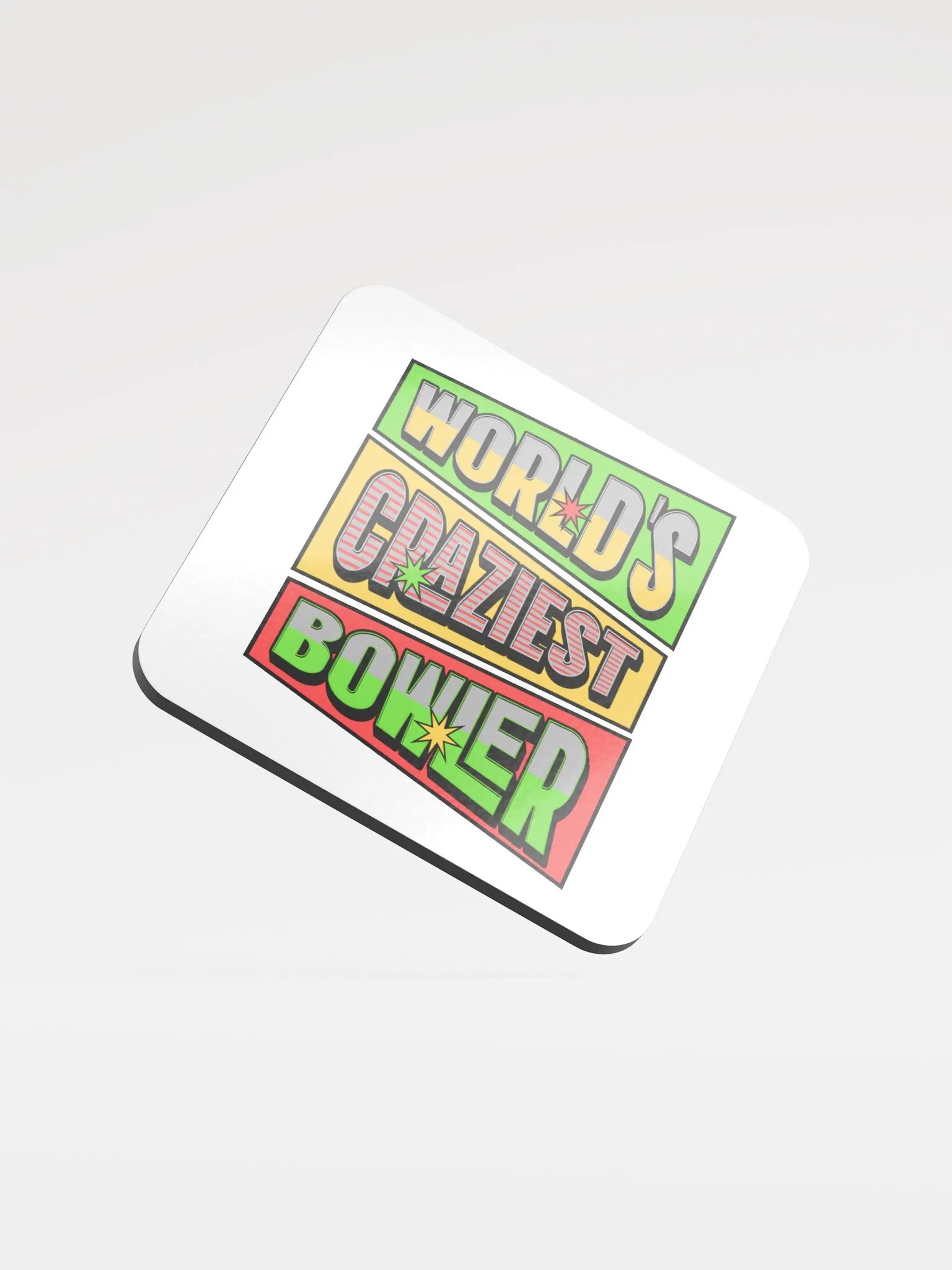 Worlds Craziest Bowler Comic Coaster product image (2)