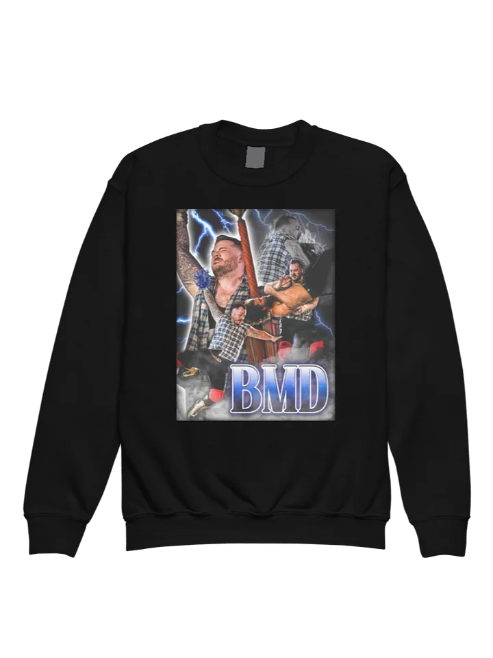 90's Retro Wrestling Youth Crewneck Sweatshirt product image (1)