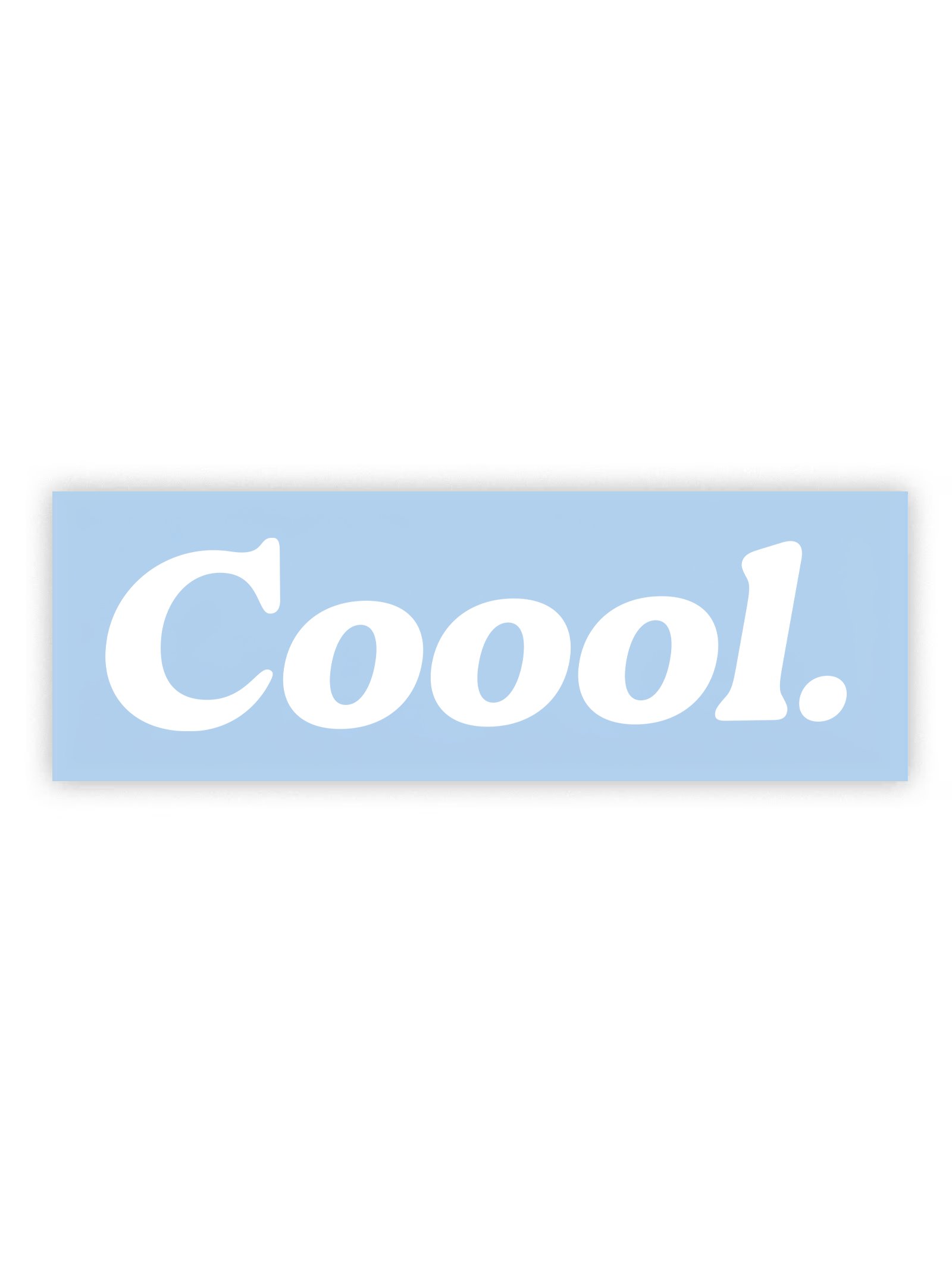 Coool. Decal - 6" White product image (1)