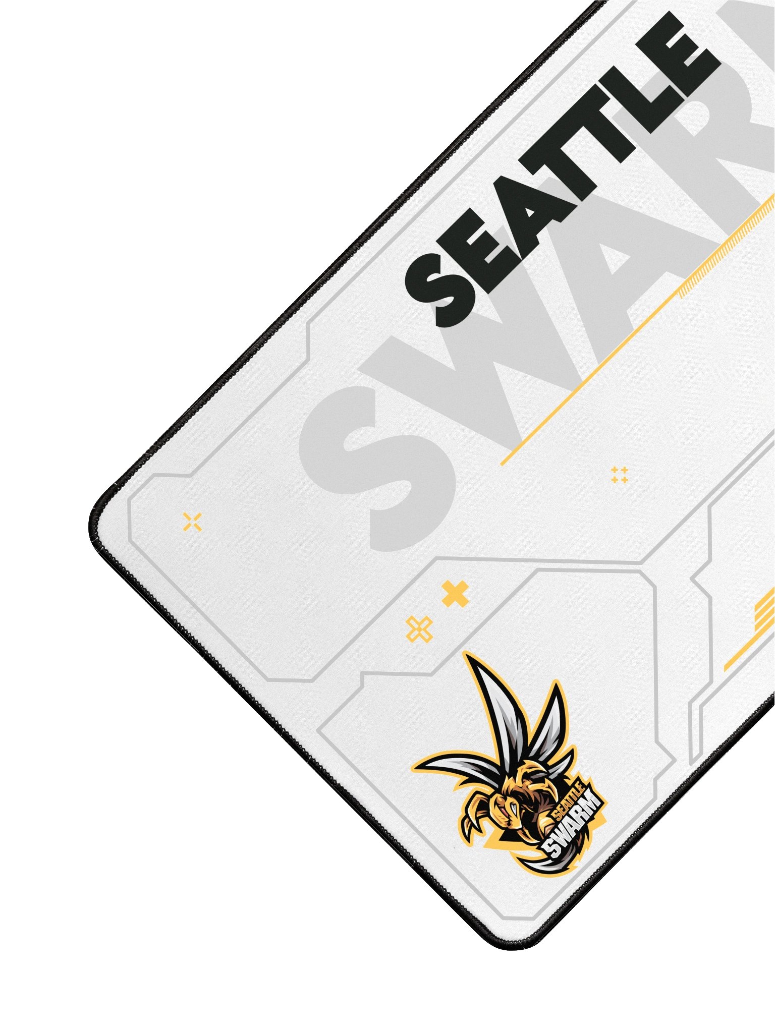 Seattle Swarm White Desk Mat product image (3)