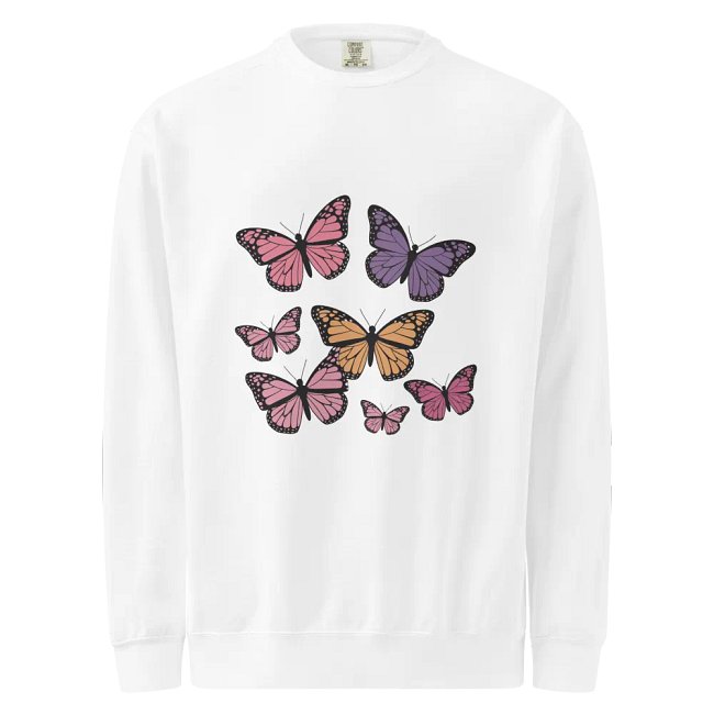 White Butterfly Sweatshirt