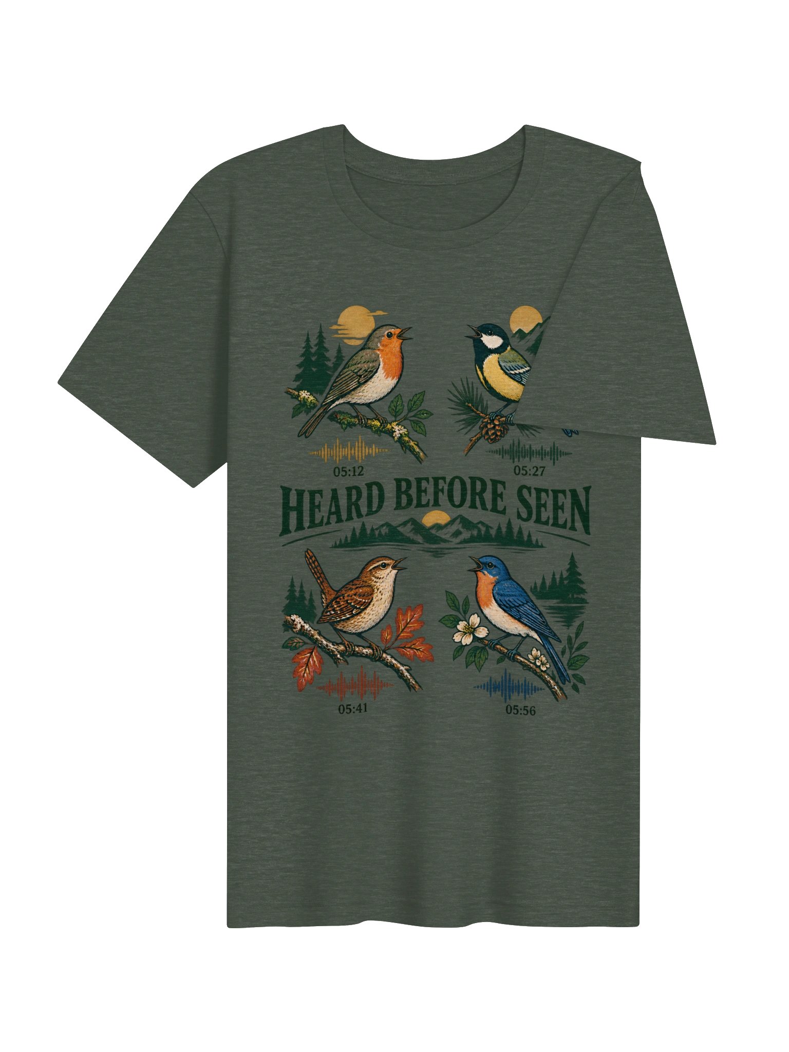 Dawn Chorus Roll Call — Birding par chants / backyard birds Graphic T-Shirt product image (10)