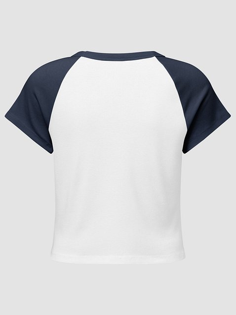 Photo showing Bella+Canvas Women's Micro Rib Raglan Baby Tee