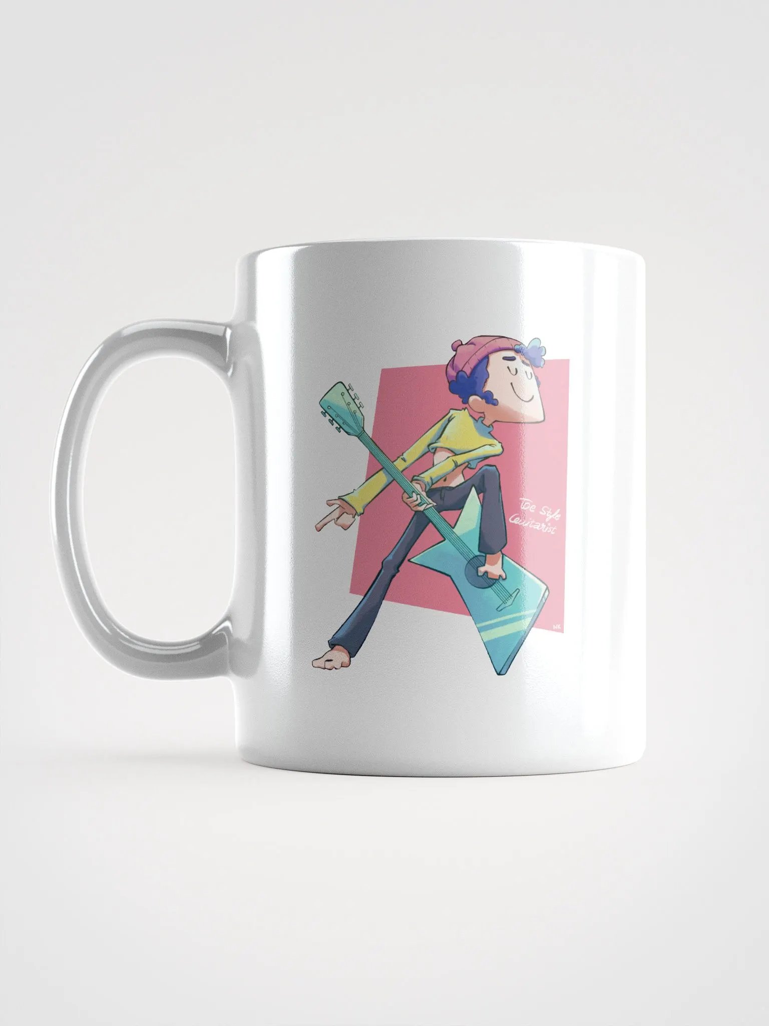 Toe Style Guitarist | White Glossy Mug product image (17)