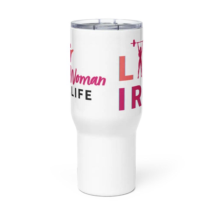STRONG WOMAN LIFT IRON | Travel Mug product image (2)