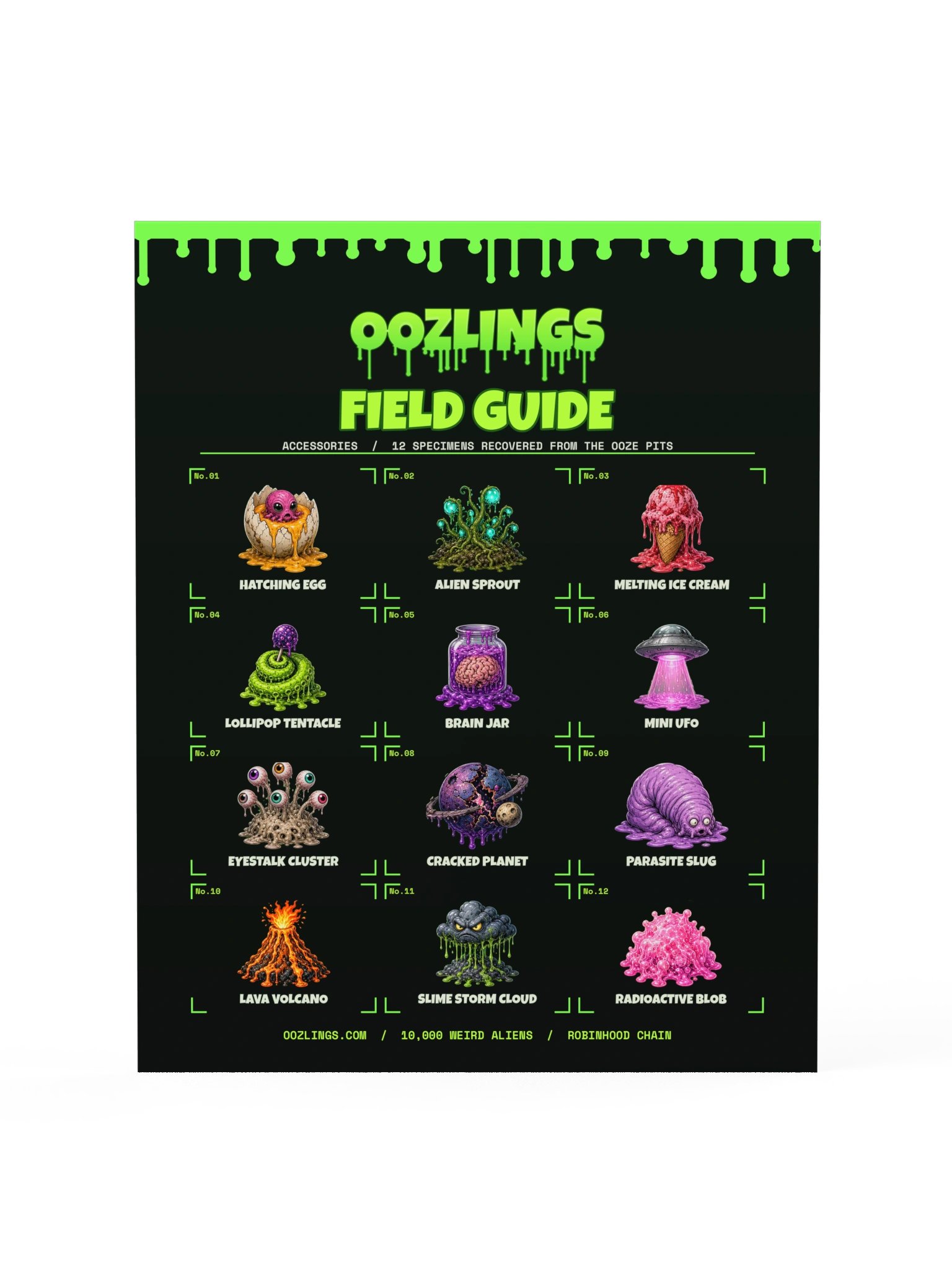 Oozlings Accessory Field Guide Poster product image (1)