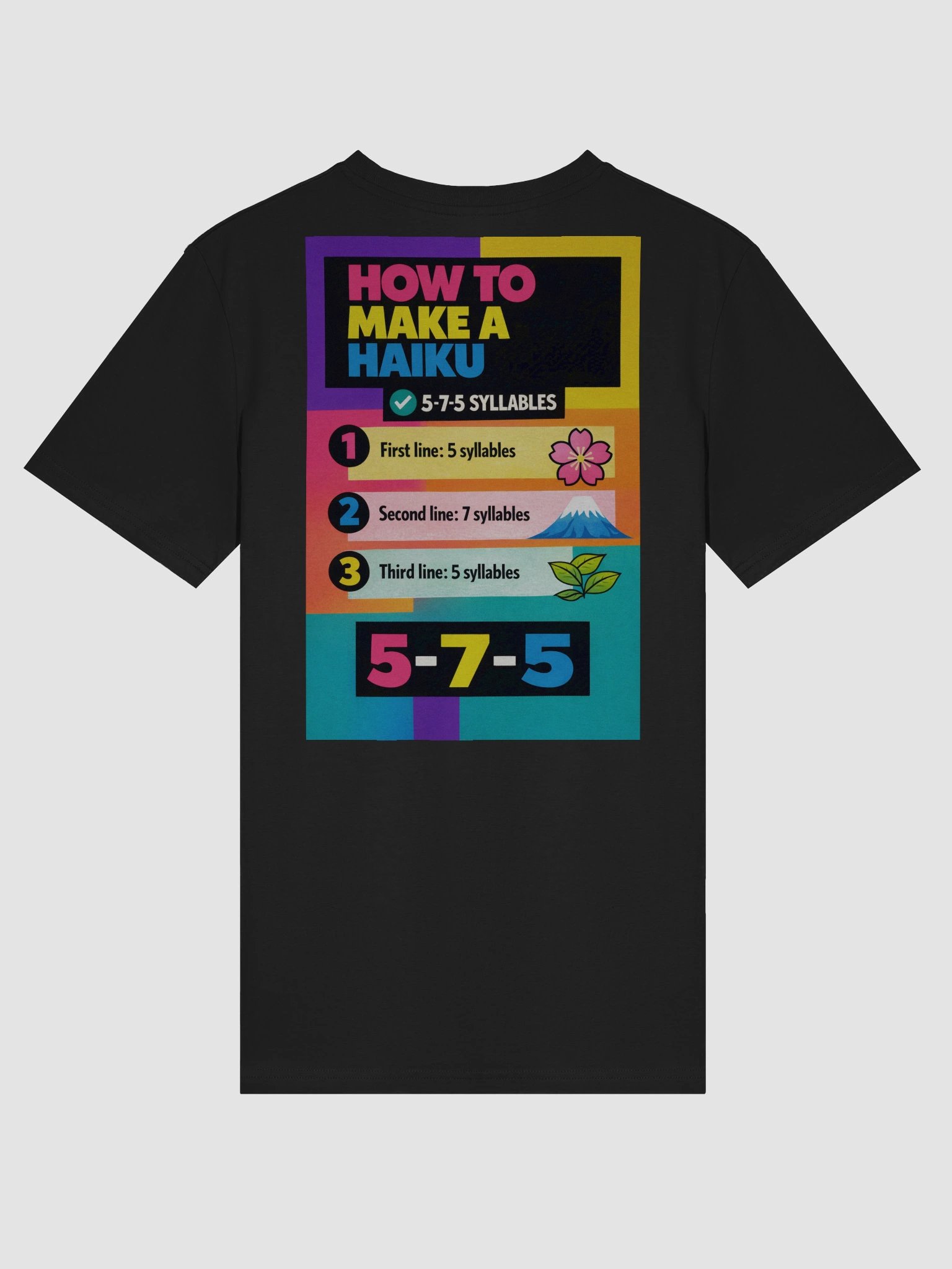HOW TO 5-7-5 HAIKU POSTER TEE product image (4)