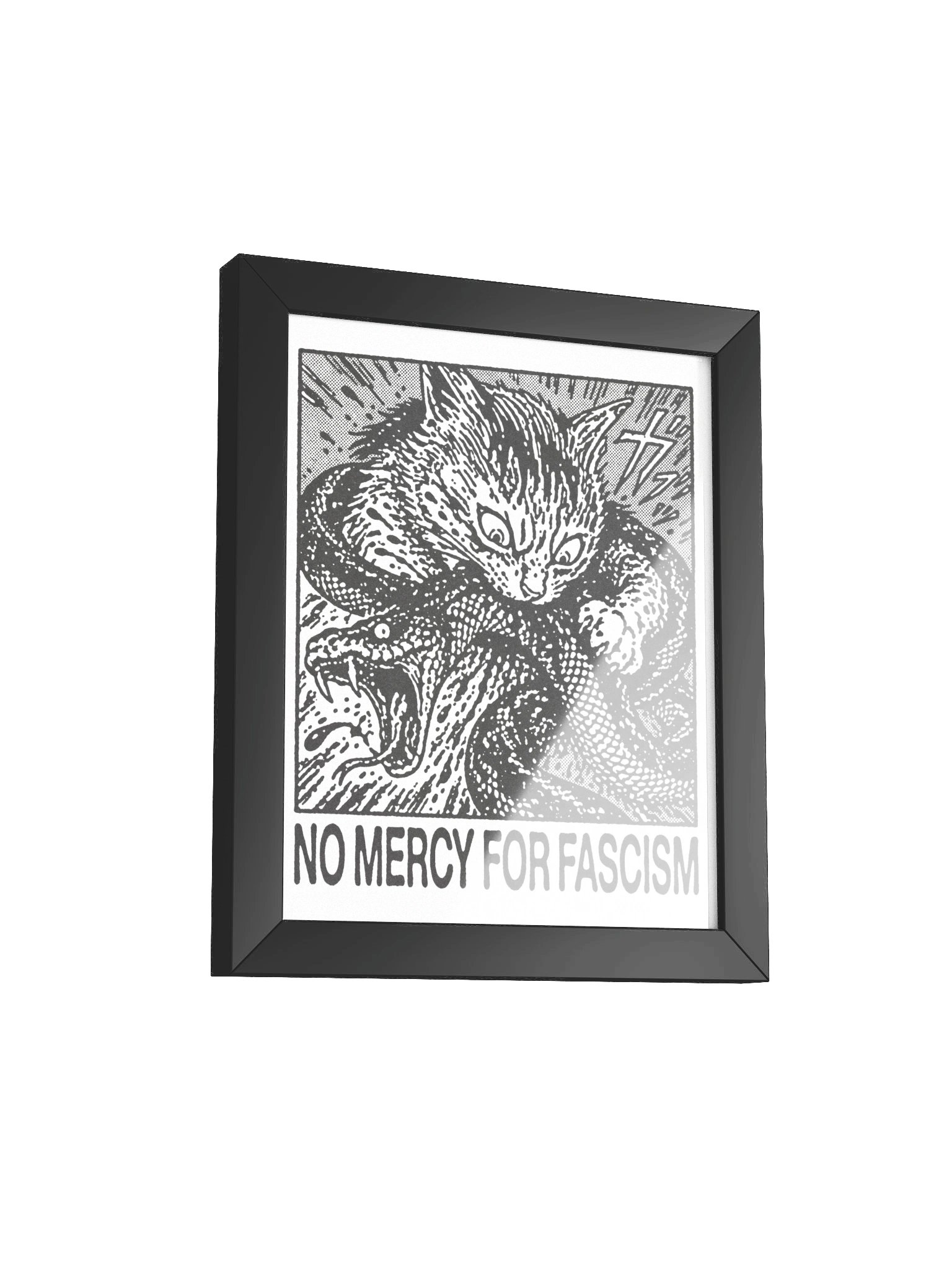 NO MERCY ! Framed Print. product image (2)