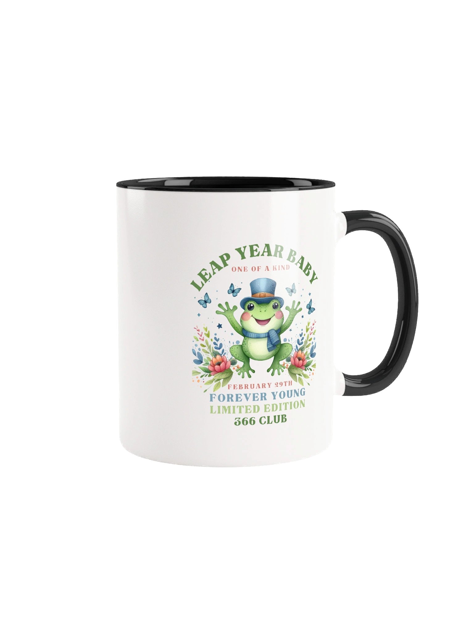Leap Year Birthday Mug One of a Kind February 29th Gift Forever Young Limited Edition 366 Club Ceramic Cup product image (1)