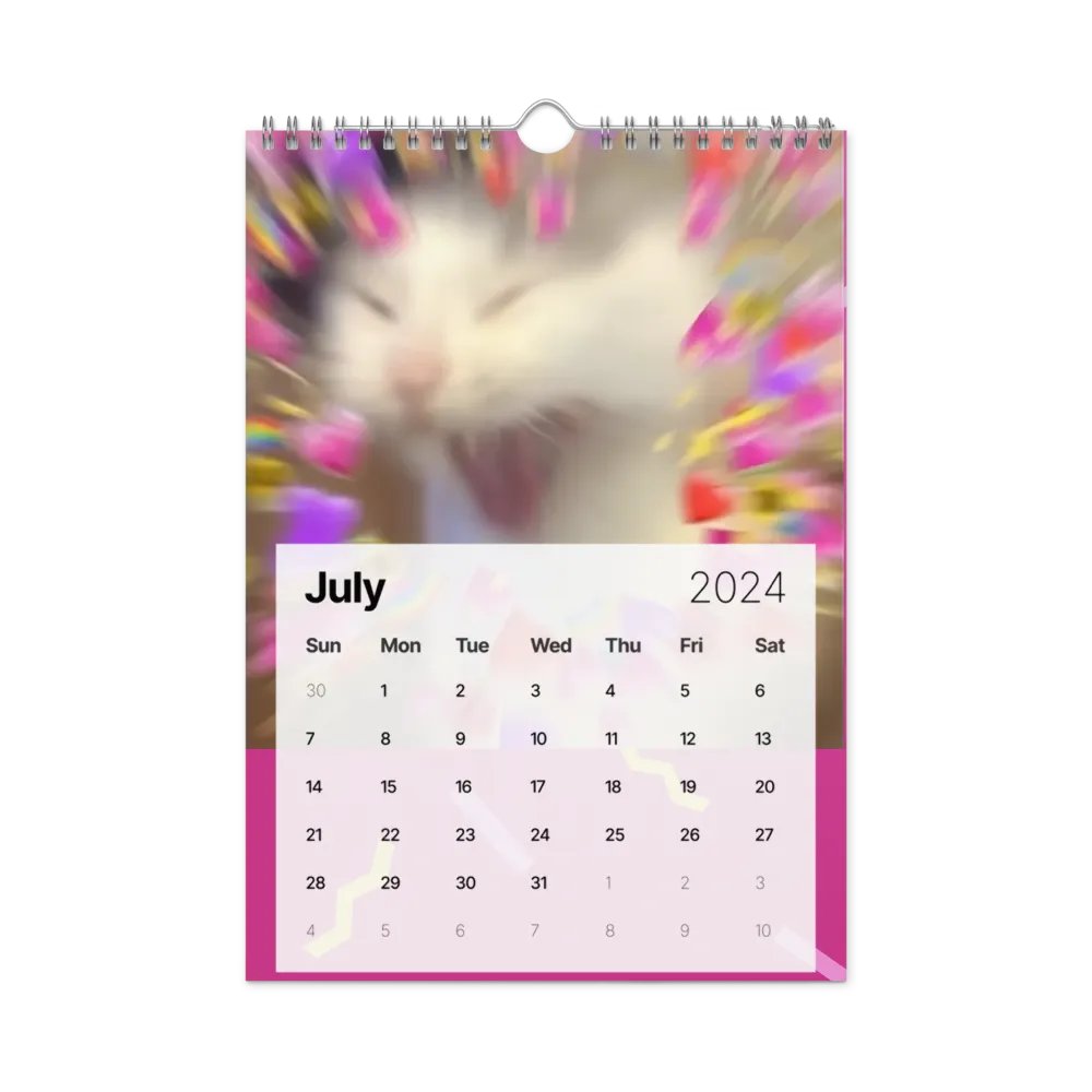 Wall Calendar (2024): Meme Cats product image (10)