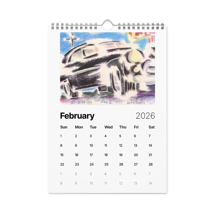 A Year of Nic's Cars - 2026 Wall Calendar product image (2)