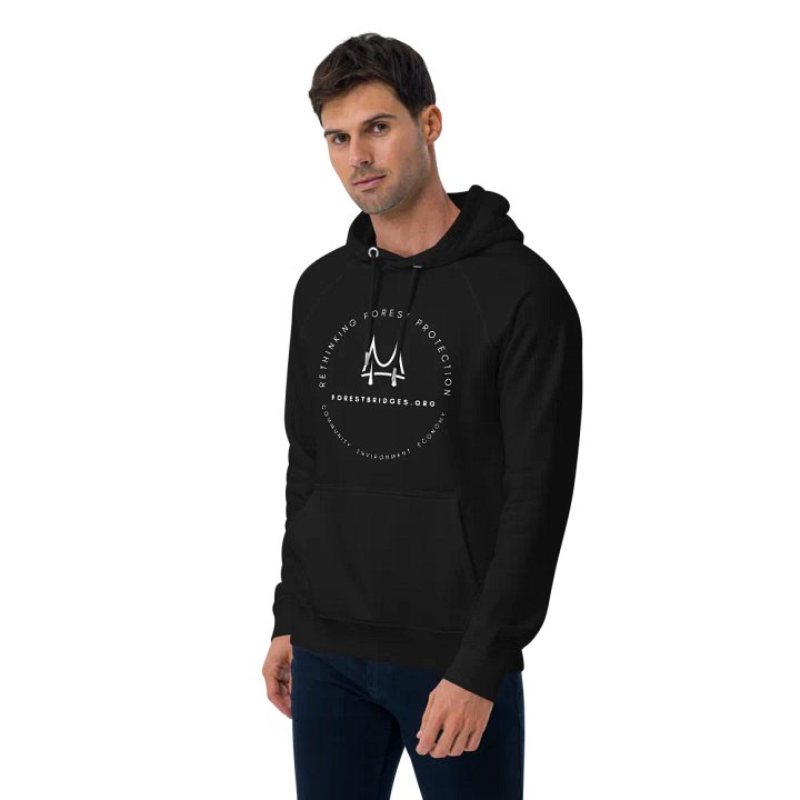 Forest Bridges Fall Colors Hoodies with Grayscale Emblem on Front product image (1)
