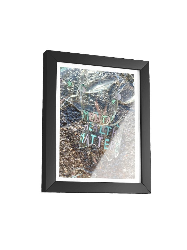 Mental Health Shatters - Framed Matte Poster product image (2)