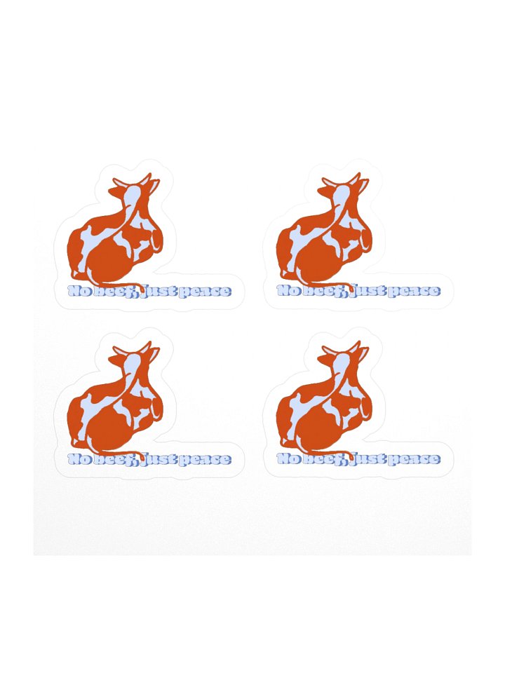 No beef, just peace - Sticker (small) product image (1)