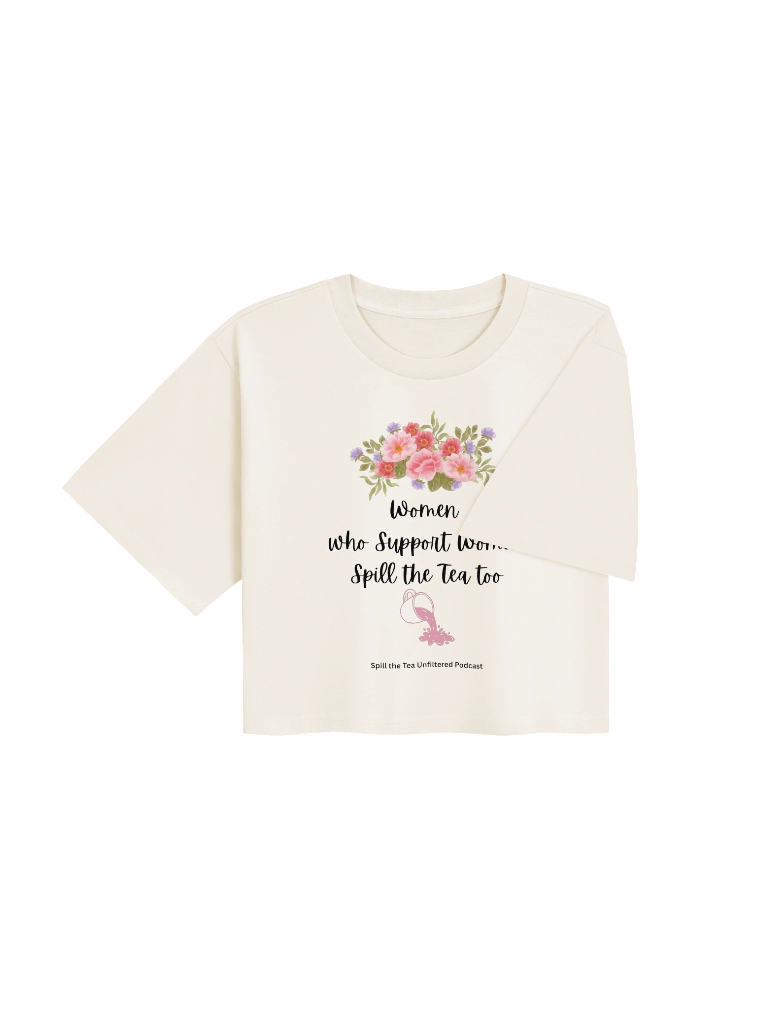 Women Supporting Women Spill the Tea Crop Tee product image (12)