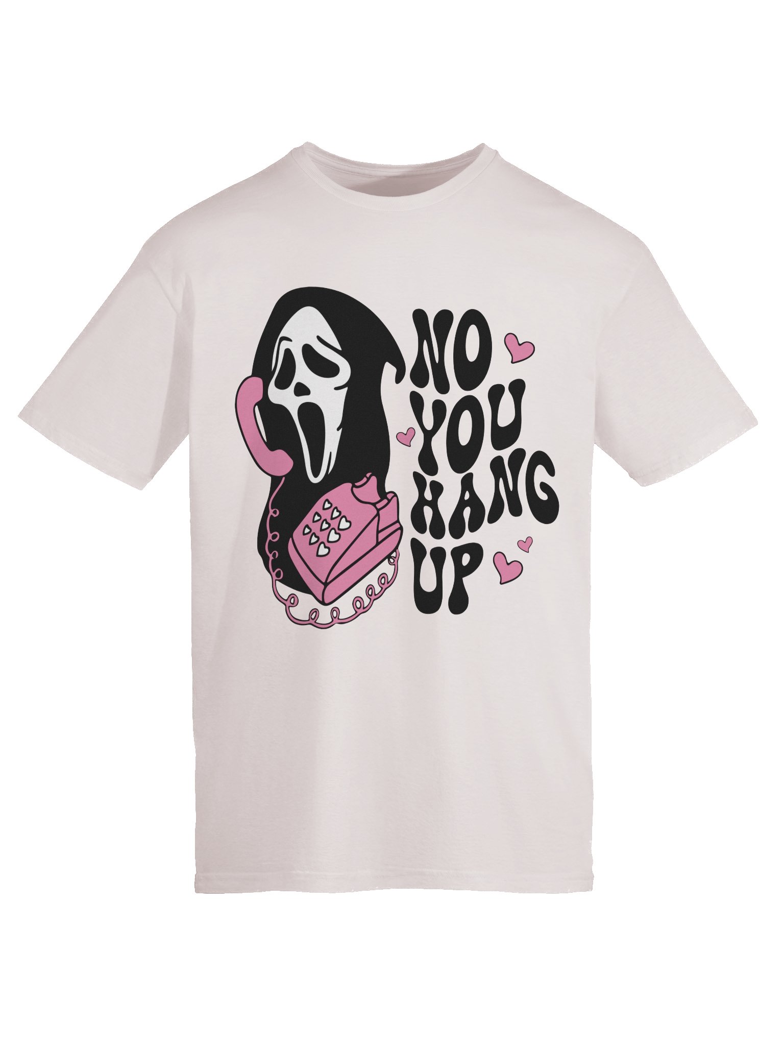 “No You Hang Up” Shirt – Ghost Face Horror Movie Inspired Graphic Tee | Spooky Cute Halloween Shirt product image (60)