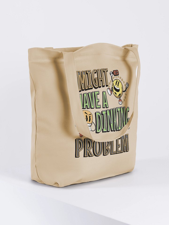 I Might Have A Dinking Problem Pickleball Whimsical Paddle Ball Tote Bag product image (1)