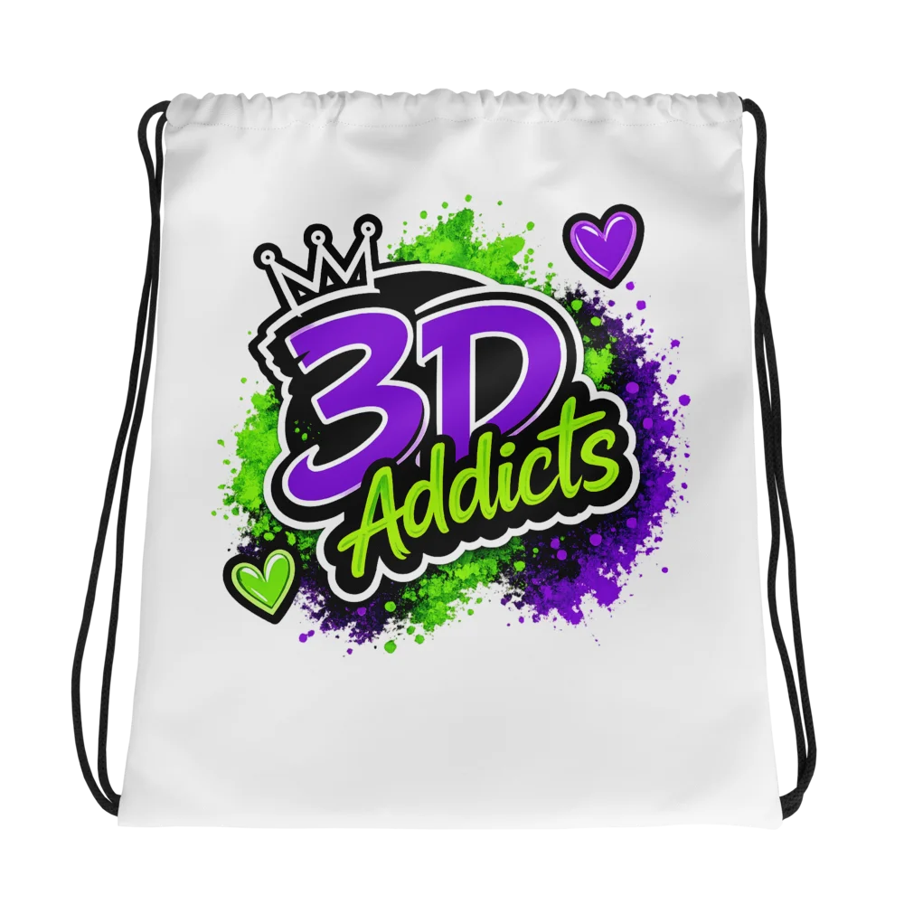 3D Addicts Drawstring Bag product image (1)