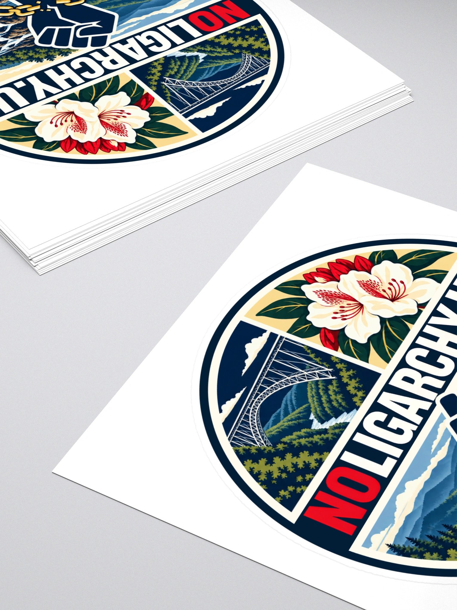 West Virginia NOLIGARCHY.US sticker product image (4)