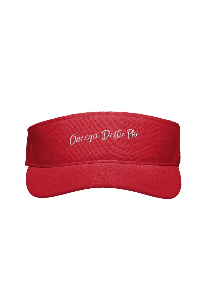Omega Delta Phi Red Embroidered Visor product image (1)