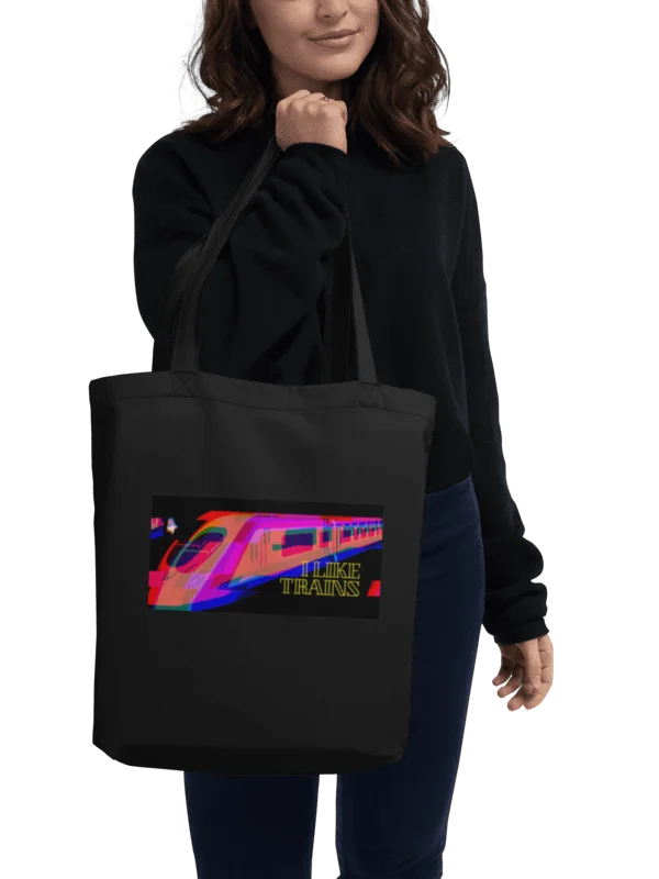 Foxy Glitchy Train Eco Tote product image (2)