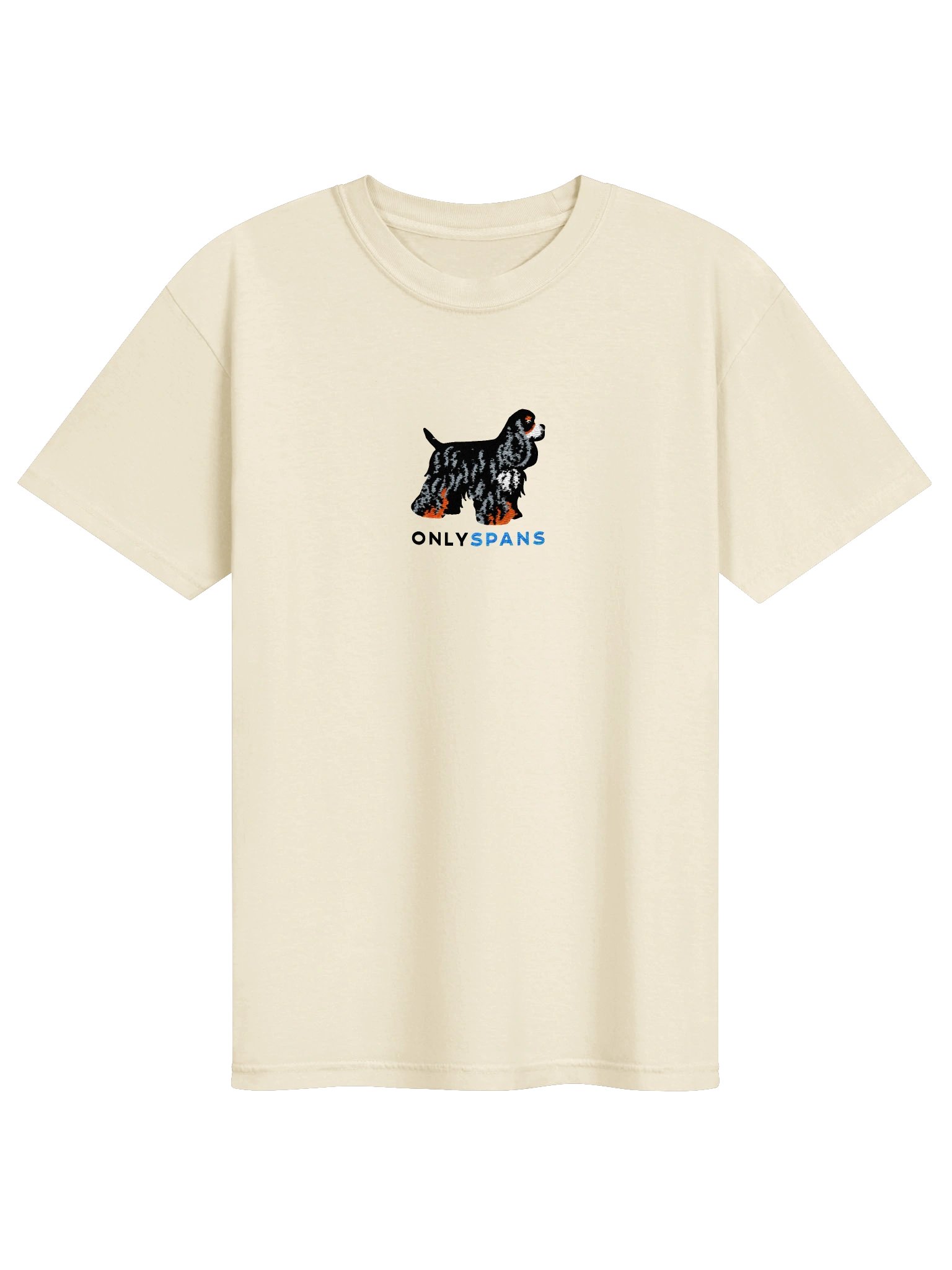Only Spans T-Shirt(Embroidered) of an American Cocker Spaniel(Tricolor) product image (49)