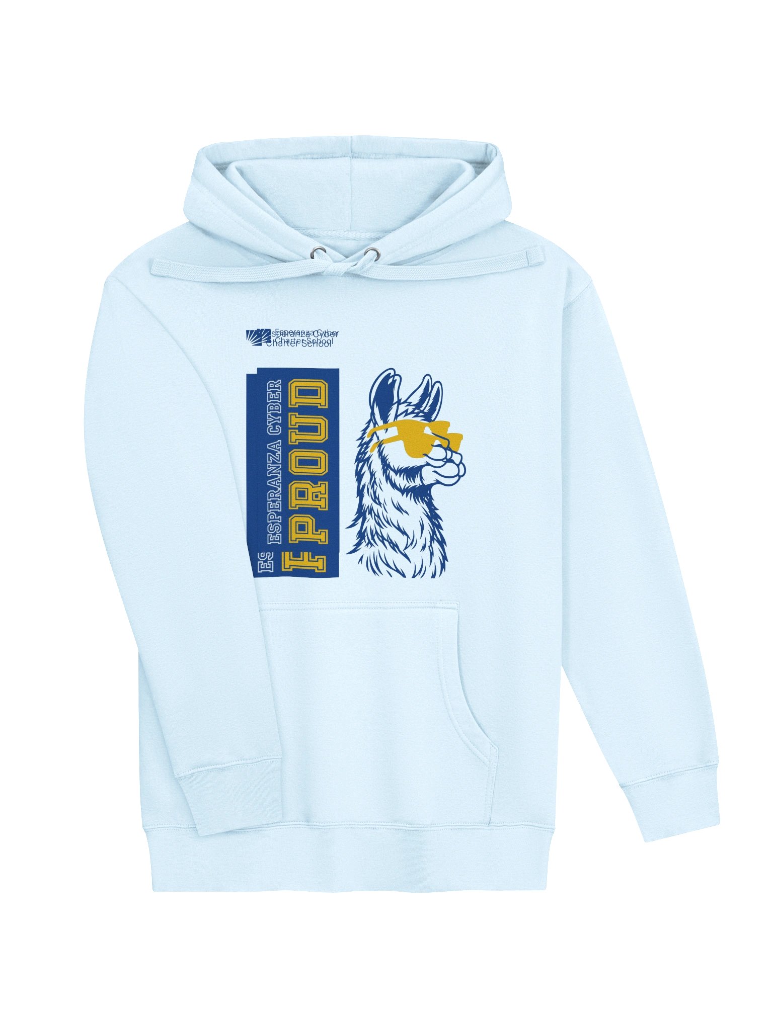 C Llama Hoodie in Sky Blue product image (3)