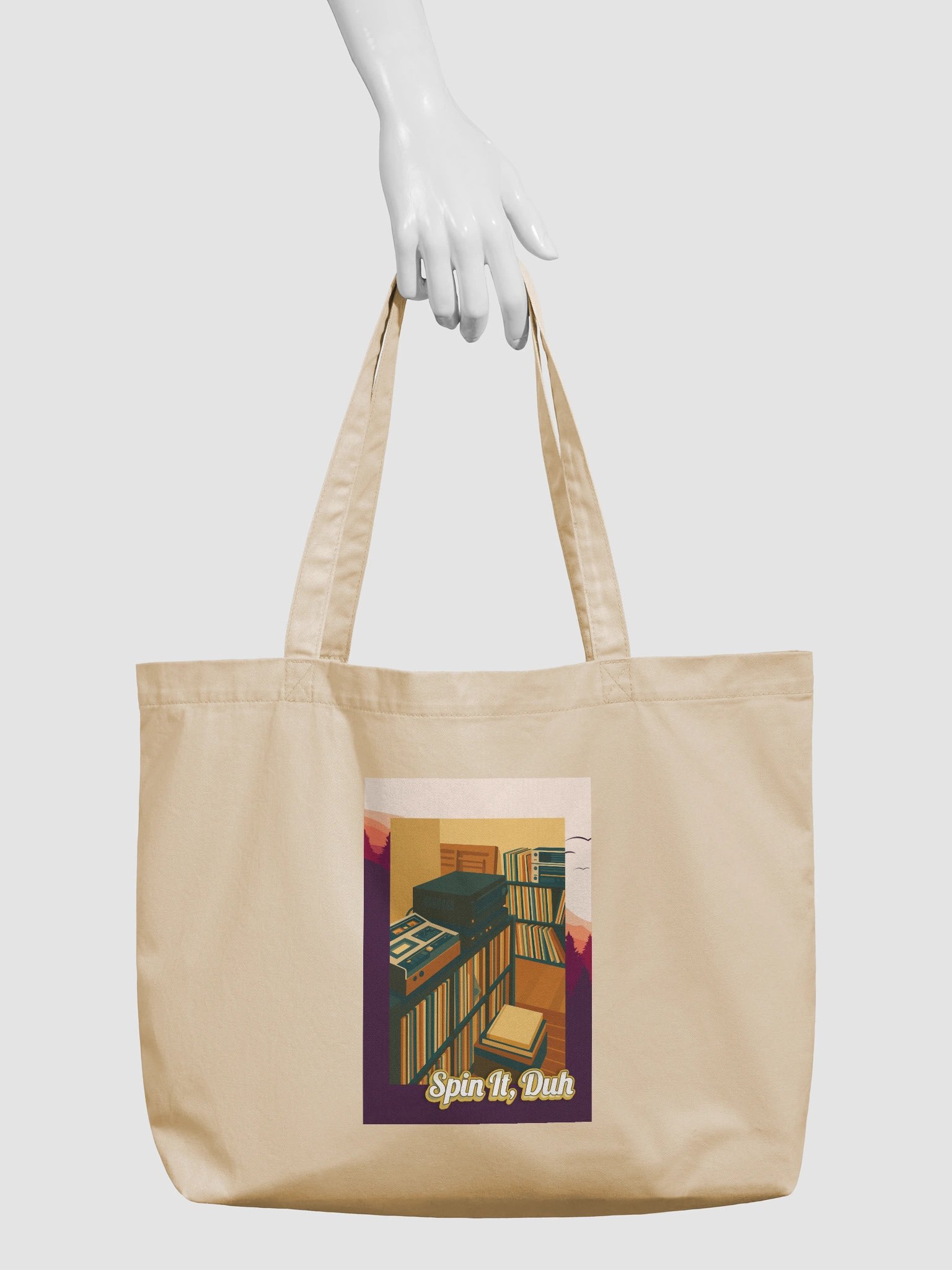 Spin It, Duh Large Tote product image (3)