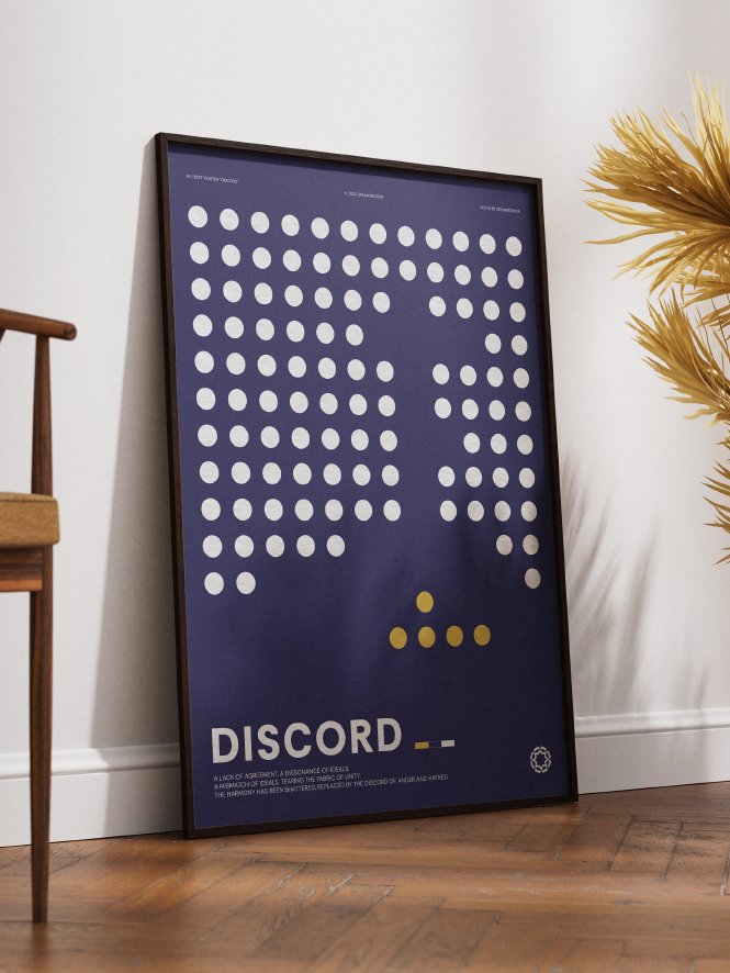 Dot : Discord — Minimalist Digital Print for Modern Interior product image (3)