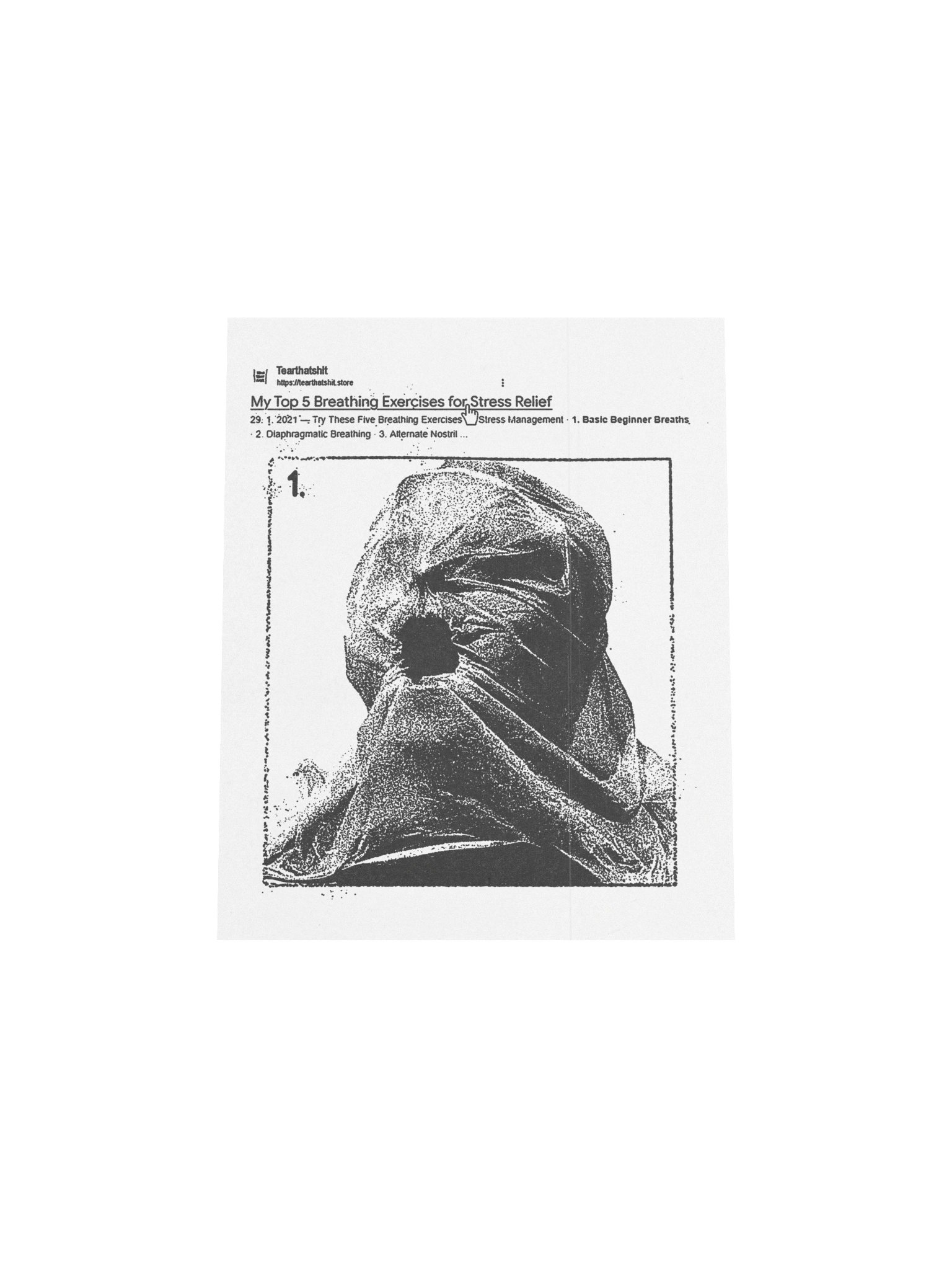 STRESS RELIEF WHITE POSTER product image (8)