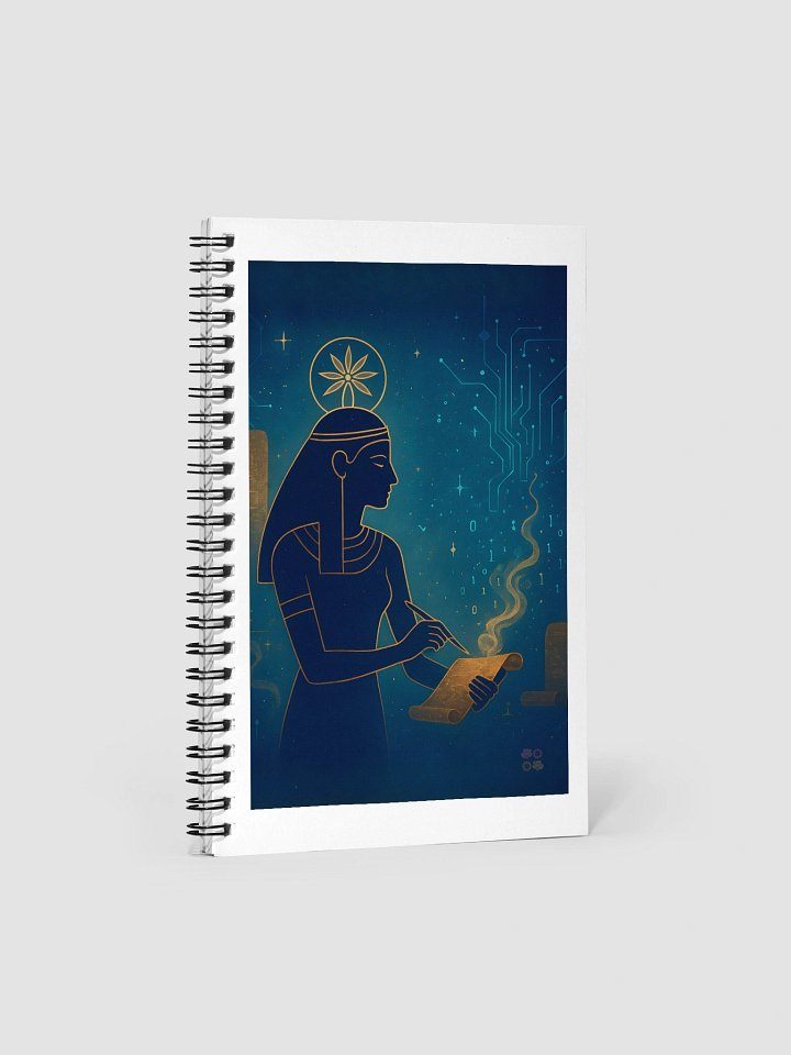 Internet with Seshat, Goddess Ritual Spiral Notebook product image (1)
