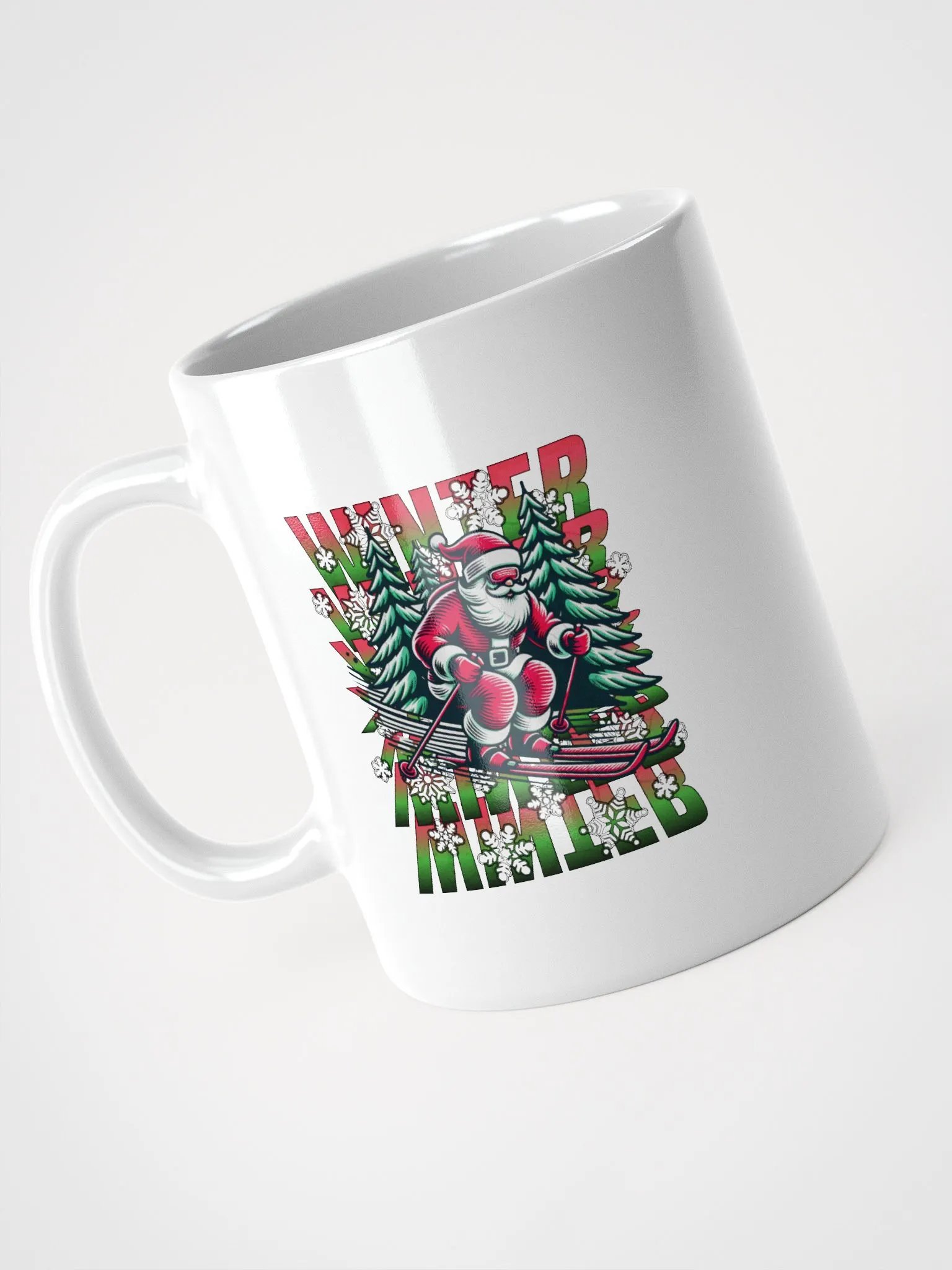 Winter Santa Skiing Mug product image (2)