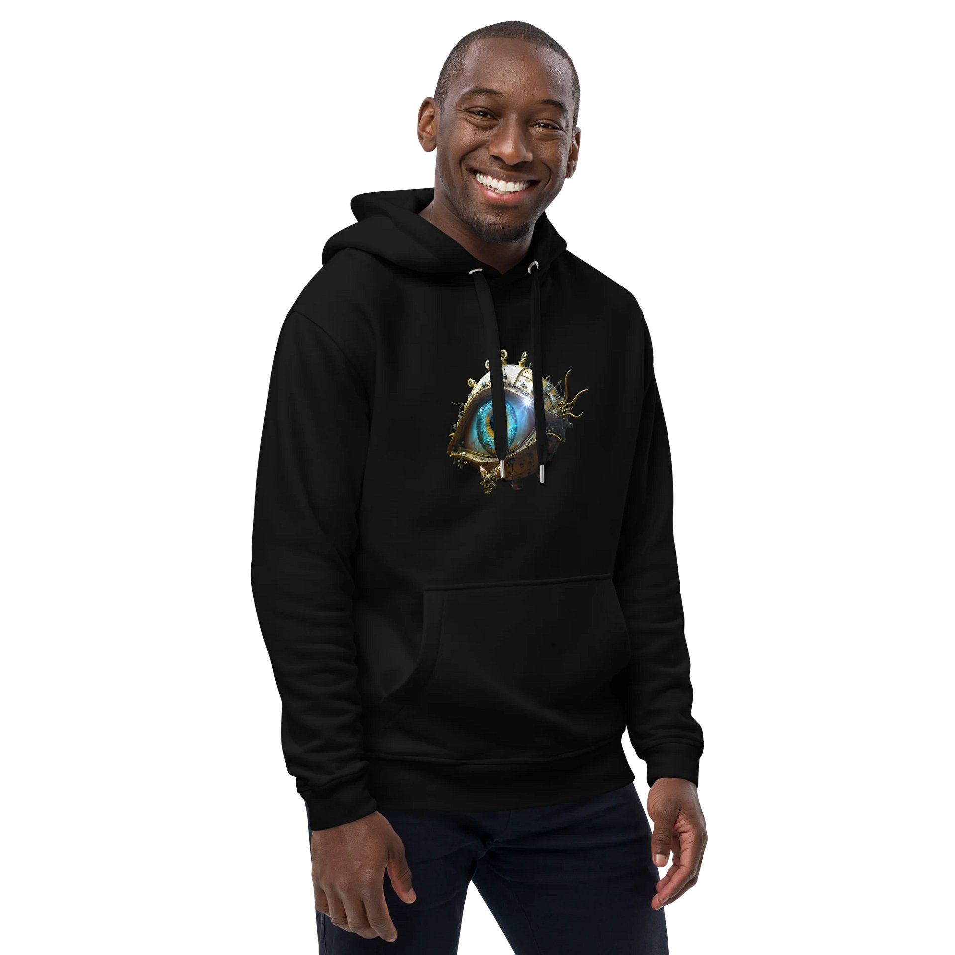 “Wake Up” single artwork hoodie – premium cinematic rock piece from Seven Shades of Nothing – Eco Heavyweight Hoodie product image (12)